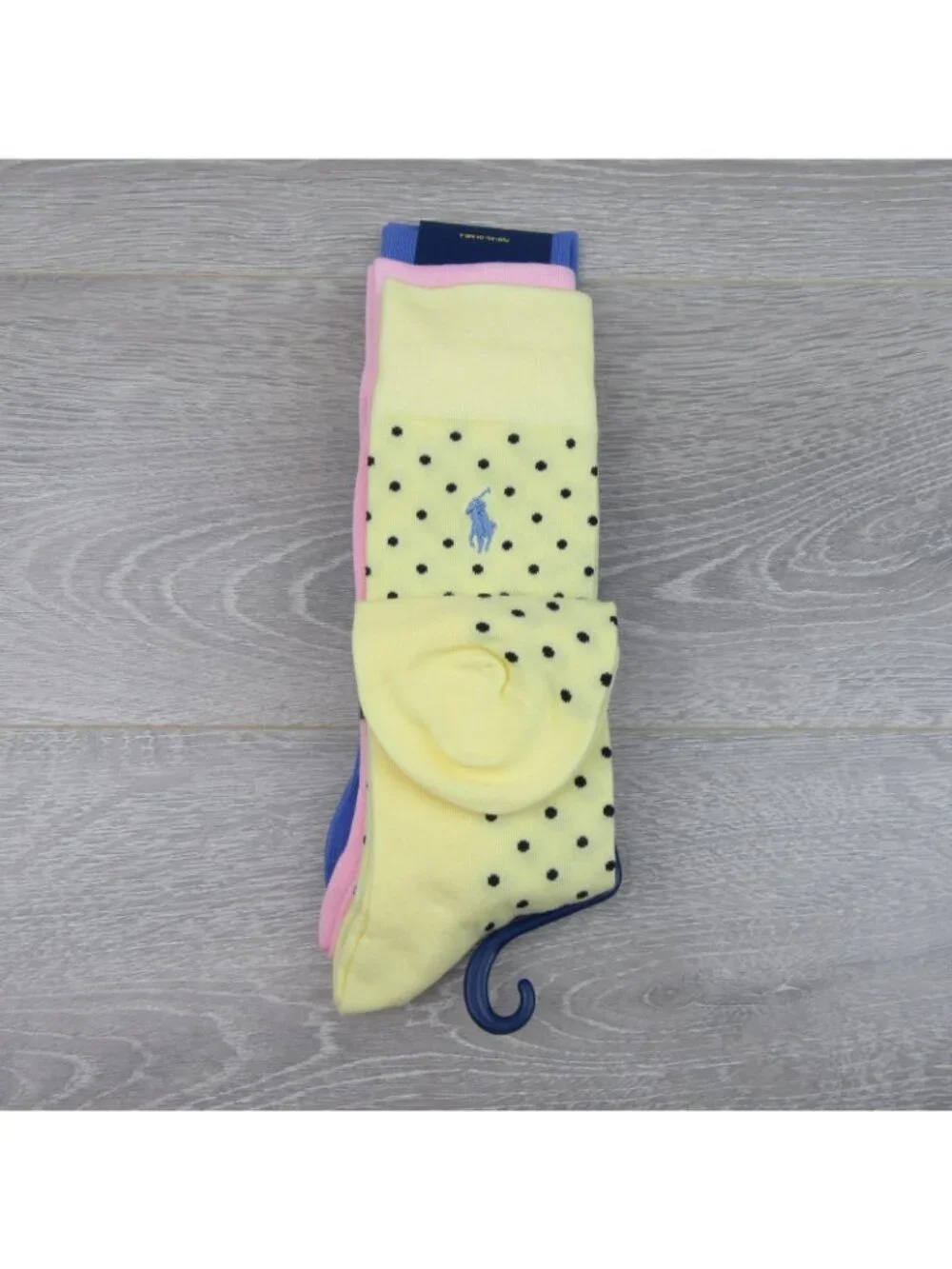 Polo Ralph Lauren Classic Dot Dress Socks Men's Size 6-12.5 (3 PAIRS) Multi NEW